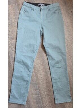 Wit & Wisdom Women's Sage Green Skinny Pants Size 6